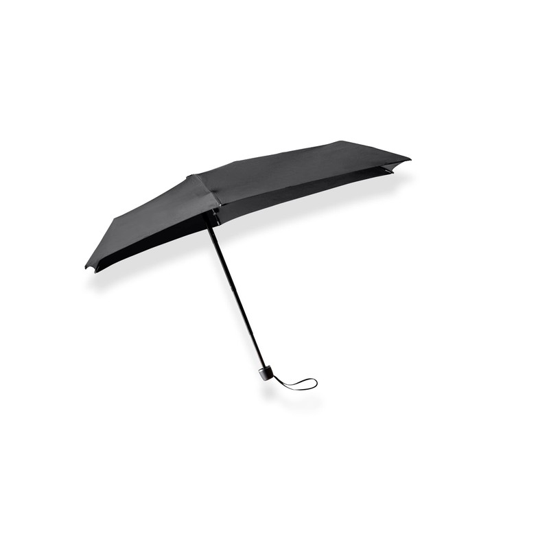 Senz ° Micro Foldable Storm Umbrella Pure Black, Pure Black,