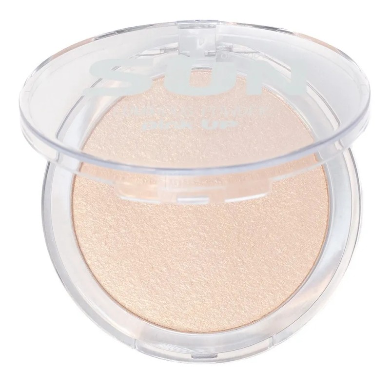 Pink Up, Iluminador En Polvo Compact, Alta Pingmentaciónglow