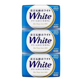 Kao White Bath Size 4.6 oz (130 g) x 3 Pieces