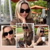 WEMOOTANTS Oversized Trendy Reading Sunglasses For Women 1.75+ Square UV