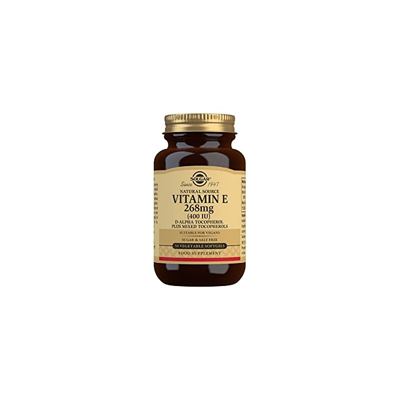 Solgar Natural Source Vitamin E 268 mg (400 IU) Vegetable
