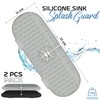 Kitchen Sink Splash Guard 2 Pack – Fast Draining Silicone