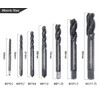 Saipor 7pcs Nitriding Coated Spiral Screw Thread Tap HSS 6542