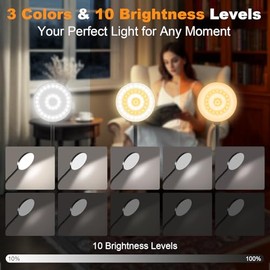 Rechargeable Clip-On Reading Light with 61 LEDs & 3 Color Modes
