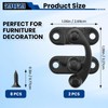 ZIUZI Small Hasp Latches Antique Black Clasp Swing Arm Latch