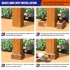 Prinfort 2pcs 6x6 Aluminum Deck Post Base Cover Outdoor, Decorative