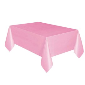 Plastic Table Covers Table Cloth for Party Catering Events 11 Colors (Pink)