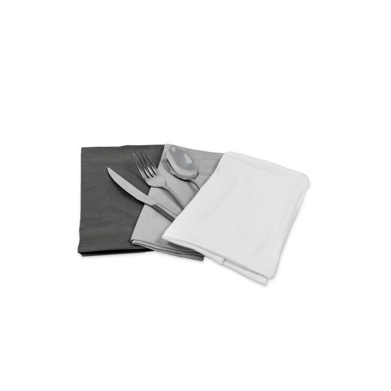 mon bijou® - 6 Pleasantly Soft Fabric Napkins Dark Grey