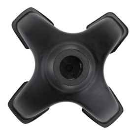 IWOWHERO Four Legged for Walking Sticks Durable Replacement Accessories for Outdoor Hiking Camping and Walking Activities Black