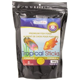 Northfin Fish Food Tropical 3mm Floating Sticks - Perfect for Large South & Central American Tropical Fish or Any Other Types of Carnivore and Omnivore Freshwater Fish