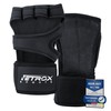 NetroxSports® Training Gloves with Wrist Bandage for Strength Training, Bodybuilding