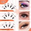 200 Pieces DIY Eyelash Extensions Set, 0.07D, 8-16 Mix, 40D