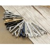 FUNRUN JEWELRY 10PCS Tie Clips Set for Men Tie Bar