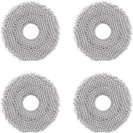 roborock Qrevo Washable Vacuum Mop Cloths, Compatible with Qrevo S & Qrevo Master Robotic Vacuums, Washable and Reusable Soft Mopping Pad Replacement Accessories - 4 Pcs