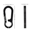 Titanium Carabiner Keychain Bottle Opener Tibitdeer Multipurpose Carabiner Clip for