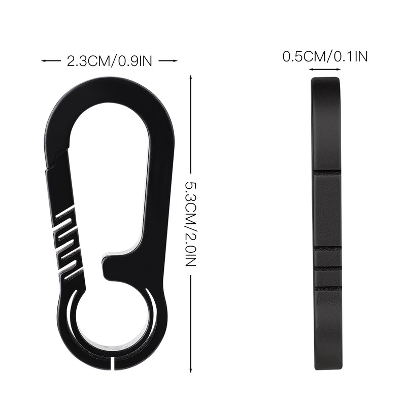 Titanium Carabiner Keychain Bottle Opener Tibitdeer Multipurpose Carabiner Clip for