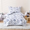 LONAVA Toddler Kids Comforter Set - 4 Pieces Toddler Bedding