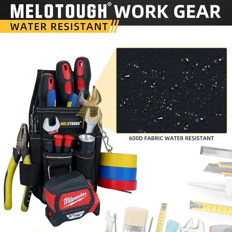 Melotow 멜로토우 포켓 툴 파우치 벨트 파우치, 클립 유틸리티 미니