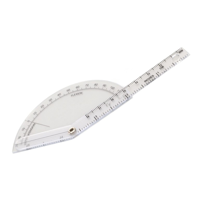 Orthopedic Goniometer, Transparent Orthopedic Ruler Solid for Finger