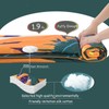 Bedvcaty Camping Blanket, Puffy Waterproof Travel Blanket, Warm Cozy Picnic