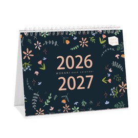 Desk Calendar 2026-2027, Monthly Desktop Calendar(Jan. 2026 - Jun. 2027, 10" x 8.25"), Standing Flip Calendar with Thick Paper, Academic Year Standing Desk Calendar with Planner Stickers