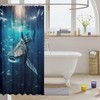 Feelyou Shark Bath Curtain Whale Shark Shower Curtain Ocean Marine