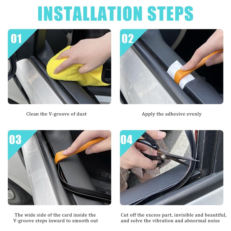 Pincuttee 4M/13.1FT Car Window Seal Strip,Car Window Weather Stripping Seal,Universal
