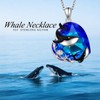 Ladytree Whale Gifts for Ocean Whale Lover Sterling Silver Black