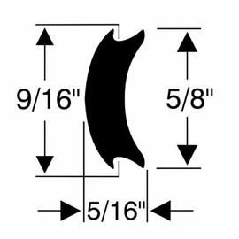 Steele Rubber Products - 90-3337-347 - Marine - 5/8" x 5/16" Rub Rail Flexible Insert Repair Kit - Commonly Found on Alumacraft, Bayliner, Fountain Powerboats, Trophy Boats