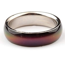 EliteKoopers Random Cute Kids/Adults Changing Color Mood Ring For Girls Boys Men Women Jewellery Fashion Gift Item (18mm)