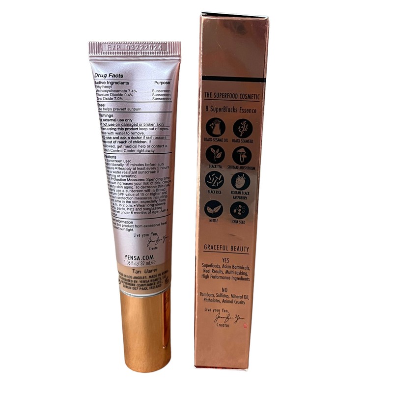 Yensa Skin On Skin BC Foundation Full Coverage SPF 40