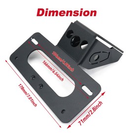 Xitomer Fender Eliminator Fit for Z125 2017-2026 Z125 Pro 2017-2026 Tail Tidy License Plate Holder Compatible with OEM and Aftermarket Turn Signal