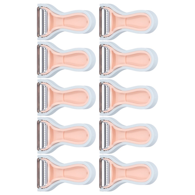 10Pcs 2 in 1 Kitchen Peeler Stainless Steel Potato Vegetable