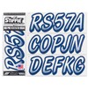 STIFFIE Whipline White/Navy 3" Boat & PWC Registration Decals •