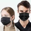 100 Pack Black Disposable Face Masks -3 Layer Medical Masks