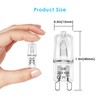 BROTOU G9 40W Halogen Bulbs, 230V 500LM 2800K Warm White