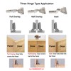 HAFELE 95 Degree Inset Hinges 40mm with Hydraulic Damper for