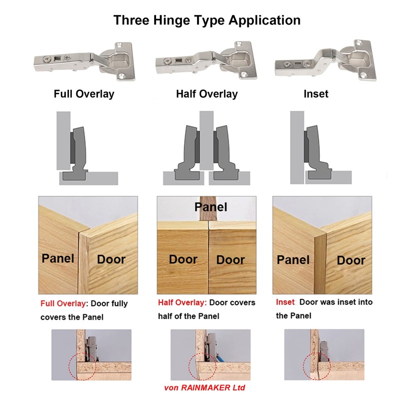 HAFELE 95 Degree Inset Hinges 40mm with Hydraulic Damper for