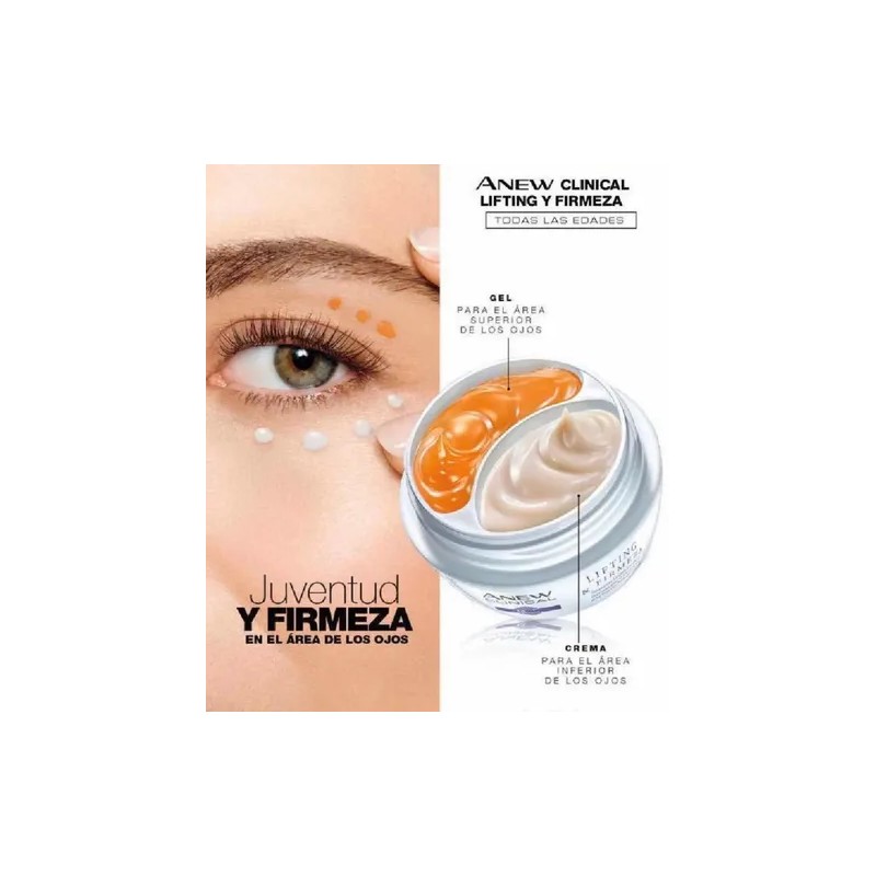 Avon Anew Crema Lifting Antiedad Contorno de Ojos Clinical 20g