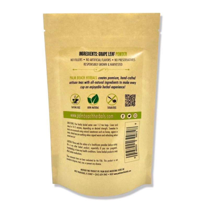Undisclosed Grape Leaf Tea by Palm Beach Herbals | 30ct,