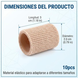 10 Piezas Protector de Dedos de Pies y Manos, Separador Dedos Pies, M