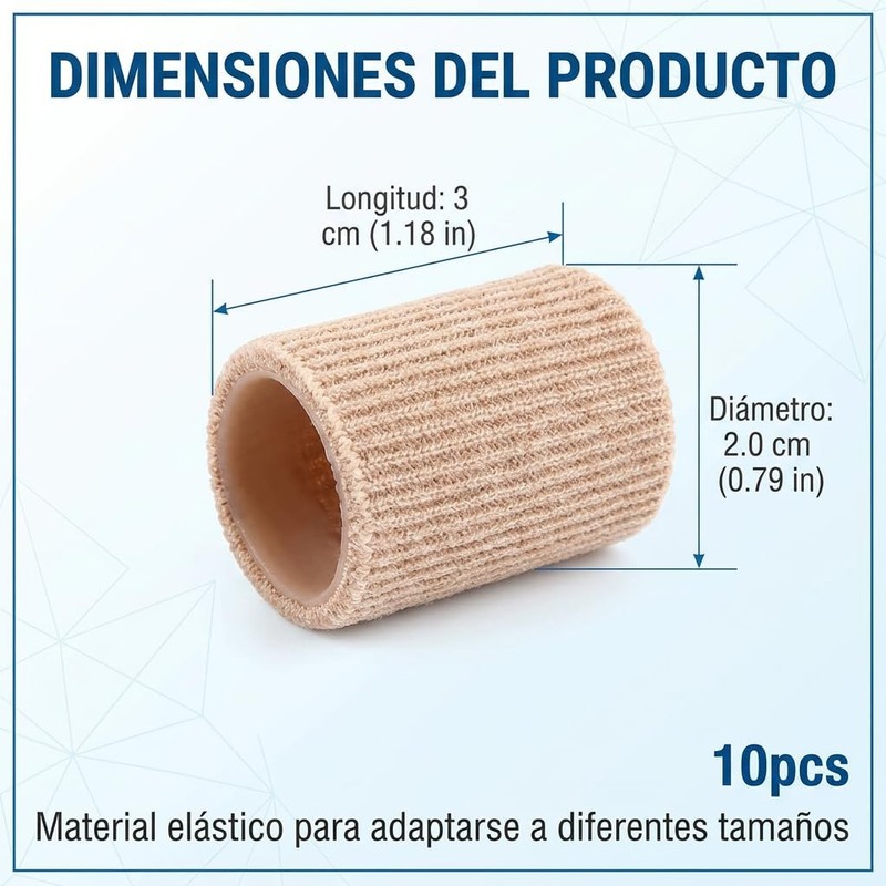 10 Piezas Protector de Dedos de Pies y Manos, Separador