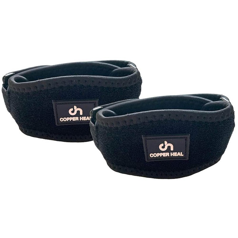 COPPER HEAL Elbow Brace (PAIR) - ADJUSTABLE Support Tennis Elbow