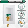 Hicarer 2 Set Ice Maker Outlet Box Pre Assembled Ice