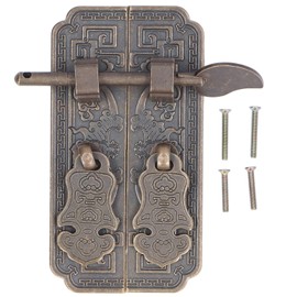 Cabinet Faceplate Brass Material Bronze Auspicious Bat Pattern Retro Chinese Cabinet Handles for Wardrobes