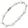 RIZILIA Tennis Bracelet & Round Cut CZ [White Cubic Zirconia]