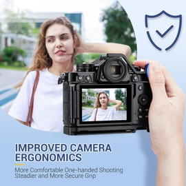 JJC ZF Thumbs Up Grip Hot Shoe Thumb Support Handgrip for Nikon Zf Camera, Enhanced Grip for One-Handed Shooting