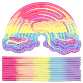 Wondora Sensory Toy, Activity Game, Autism Toy Anxiety, ADHD and Autism, with 11 Strings, Gift for Kids (Colour)