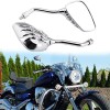 Unbranded Chrome Skull Rear View Mirrors for Honda Shadow VT