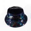 JAZTAKU Laser Metallic Bucket Hat Reversible Waterproof Rain Cap Holographic